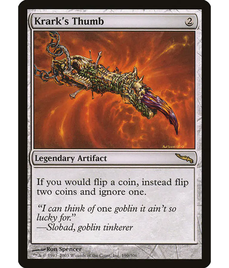 Krark's Thumb - Mirrodin (español)