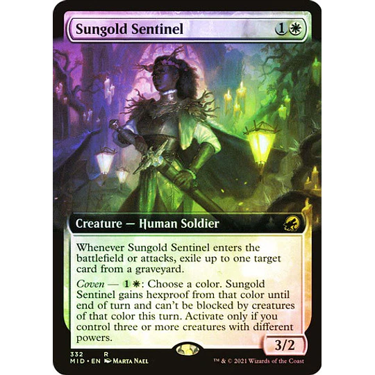 Sungold Sentinel (Extended Art) - Innistrad: Midnight Hunt Variants Foil (inglés)