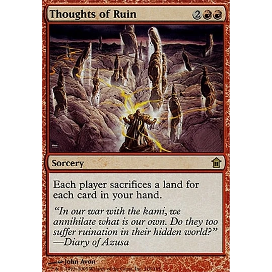 Thoughts of Ruin - Saviors of Kamigawa (español)