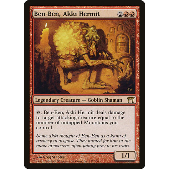 Ben-Ben, Akki Hermit - Champions of Kamigawa (inglés)
