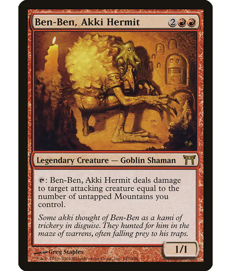 Ben-Ben, Akki Hermit - Champions of Kamigawa (inglés)