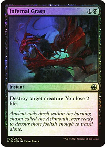 Infernal Grasp - Innistrad: Midnight Hunt Foil (inglés)