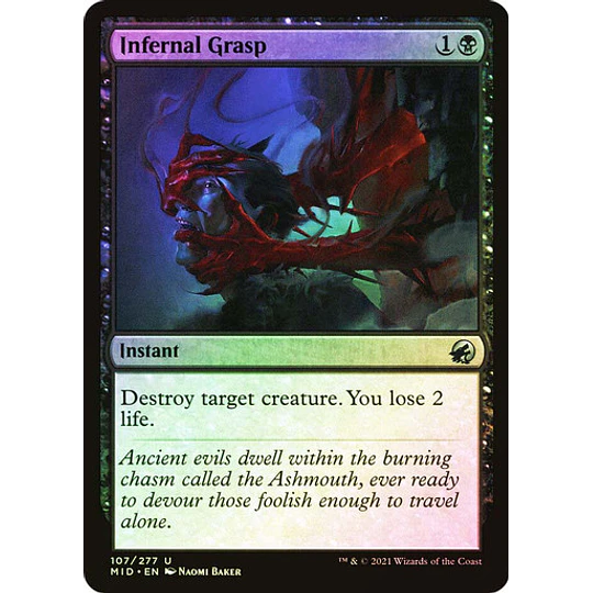 Infernal Grasp - Innistrad: Midnight Hunt Foil (inglés)