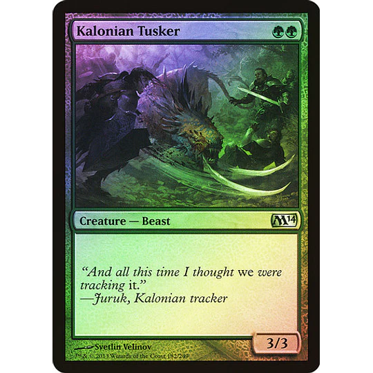 Kalonian Tusker - 2014 Core Set Foil (español)