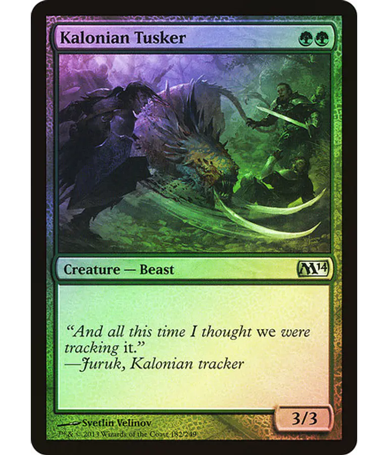 Kalonian Tusker - 2014 Core Set Foil (español)