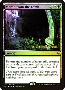 March from the Tomb (Prerelease Foil) - Promotional (español)