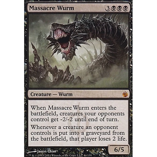 Massacre Wurm - Mirrodin Besieged (inglés)