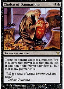 Choice of Damnations - Saviors of Kamigawa (español)