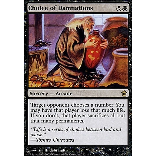 Choice of Damnations - Saviors of Kamigawa (español)