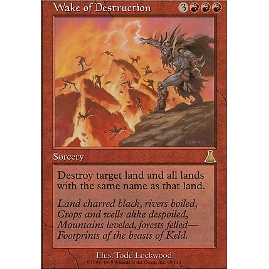 Wake of Destruction - Urza's Destiny (español)