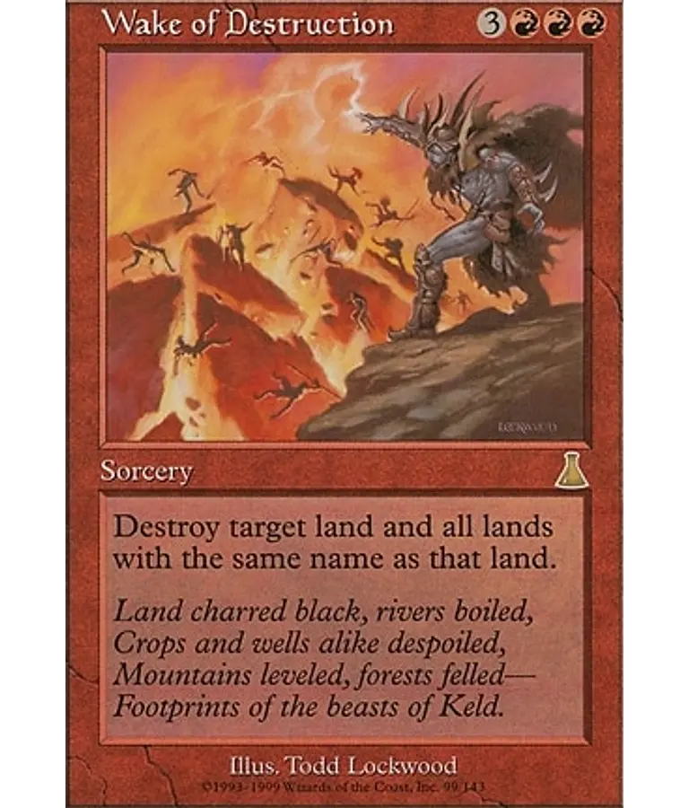 Wake of Destruction - Urza's Destiny (español)