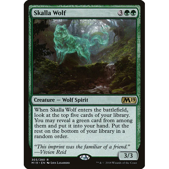 Skalla Wolf (Planeswalker Deck) - Core Set 2019 (inglés)
