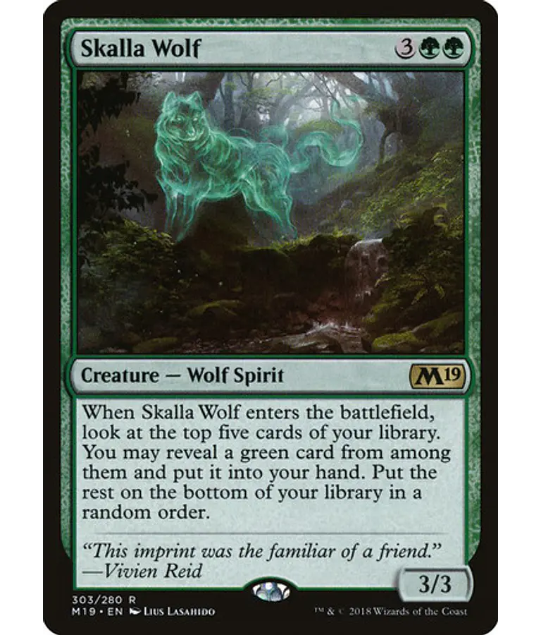 Skalla Wolf (Planeswalker Deck) - Core Set 2019 (inglés)