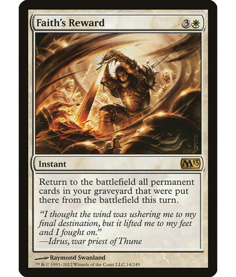 Faith's Reward - 2013 Core Set (español)