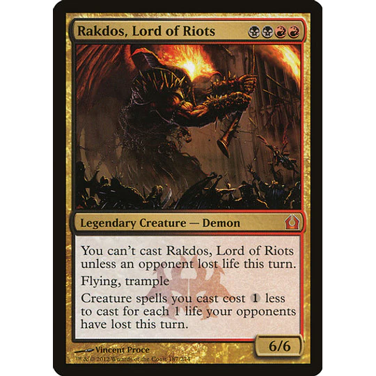 Rakdos, Lord of Riots - Return to Ravnica (inglés)