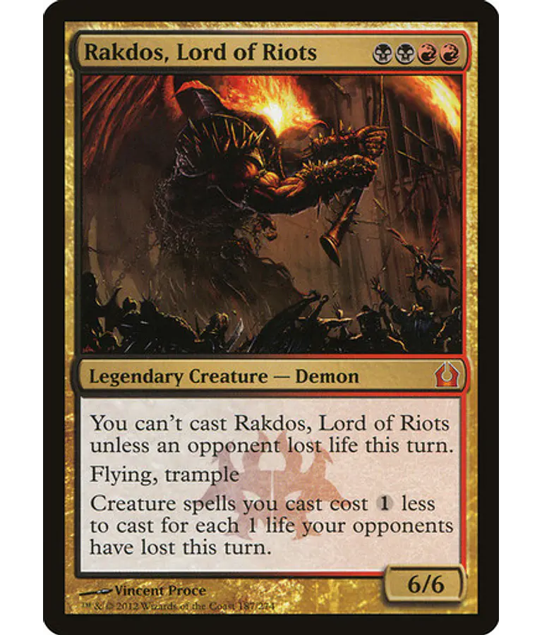 Rakdos, Lord of Riots - Return to Ravnica (inglés)