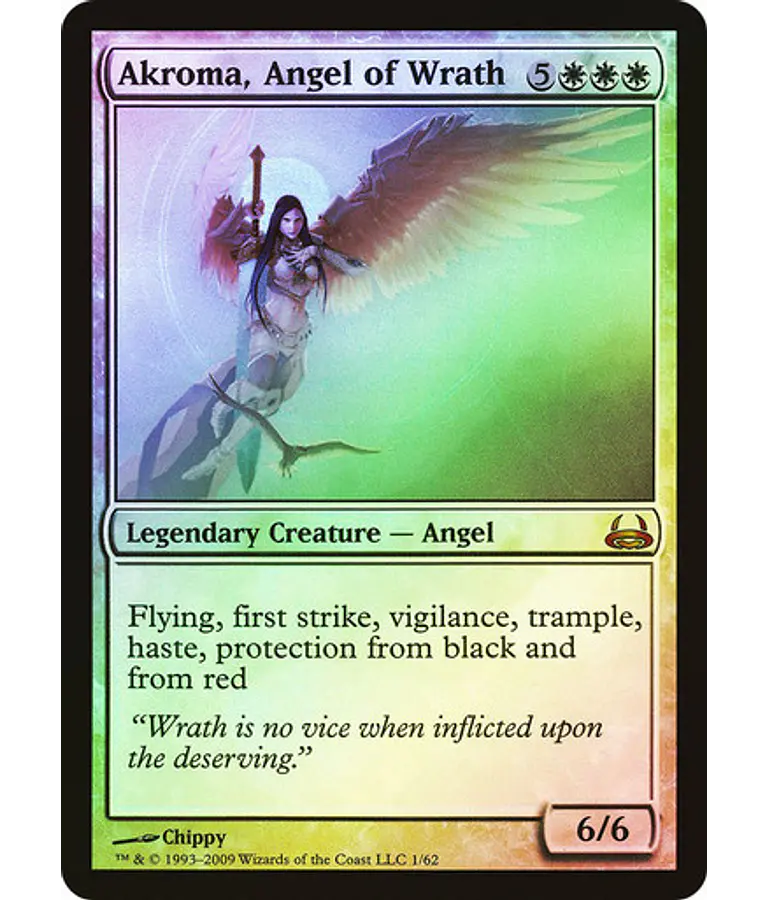 Akroma, Angel of Wrath (Foil) - Duel Decks: Divine Vs. Demonic (inglés)