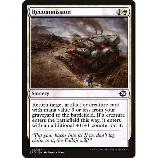 Recommission - The Brothers' War (inglés)