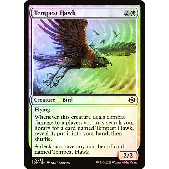 Tempest Hawk - Tarkir: Dragonstorm Foil (inglés)
