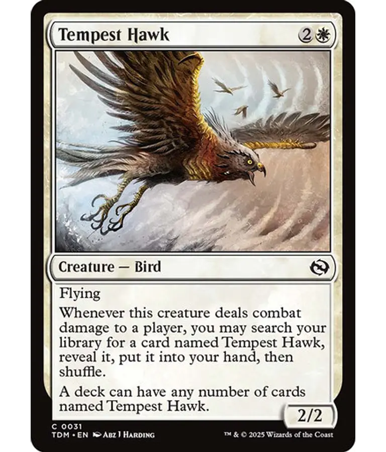 Tempest Hawk - Tarkir: Dragonstorm (inglés)