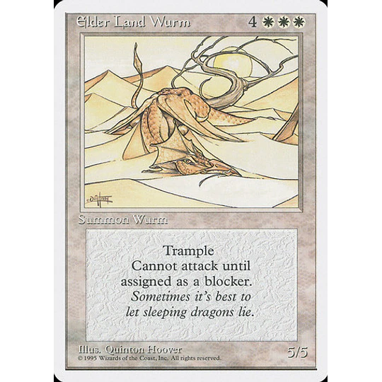 Elder Land Wurm - 4th Edition (español)