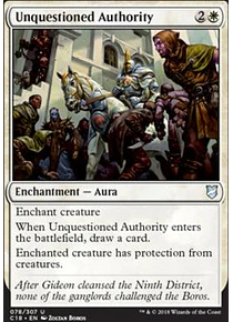 Unquestioned Authority - Commander 2018 (inglés)