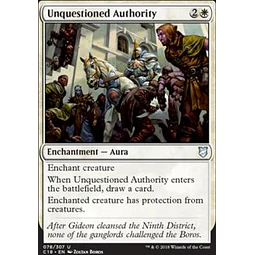 Unquestioned Authority - Commander 2018 (inglés)