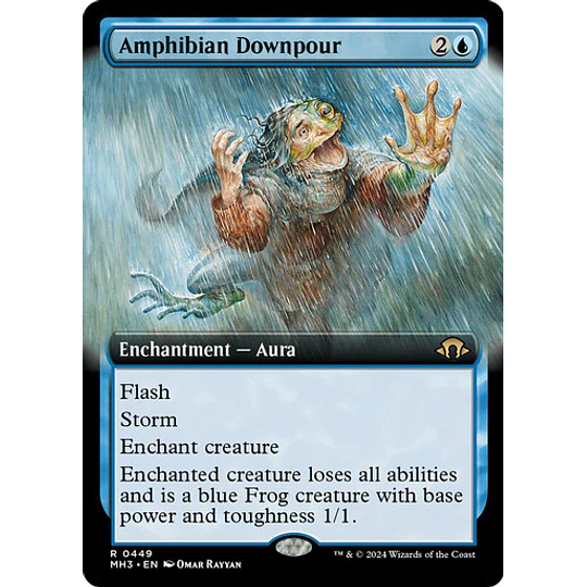 Amphibian Downpour (0449 - Extended Art) - Modern Horizons 3 Variants (inglés)