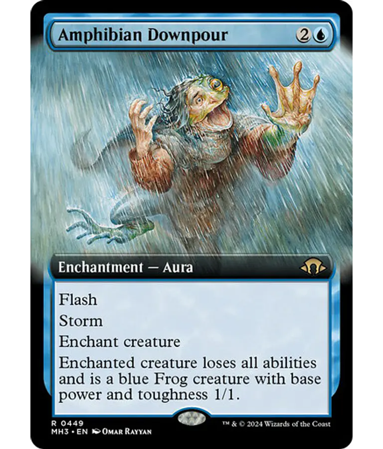 Amphibian Downpour (0449 - Extended Art) - Modern Horizons 3 Variants (inglés)