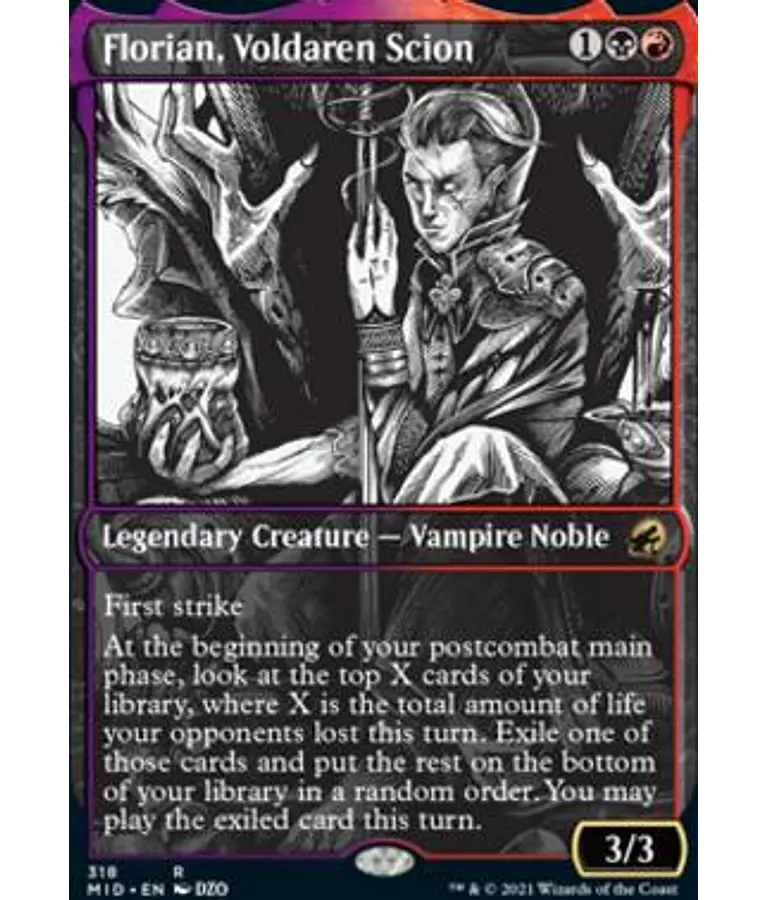 Florian, Voldaren Scion (Eternal Night) - Innistrad: Midnight Hunt Variants (inglés)