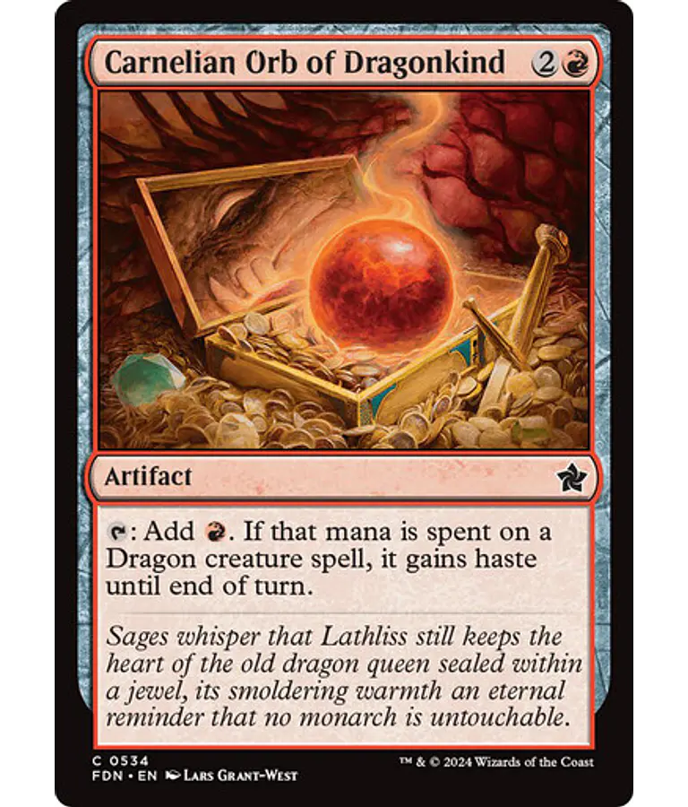 Carnelian Orb of Dragonkind - Foundations (inglés)