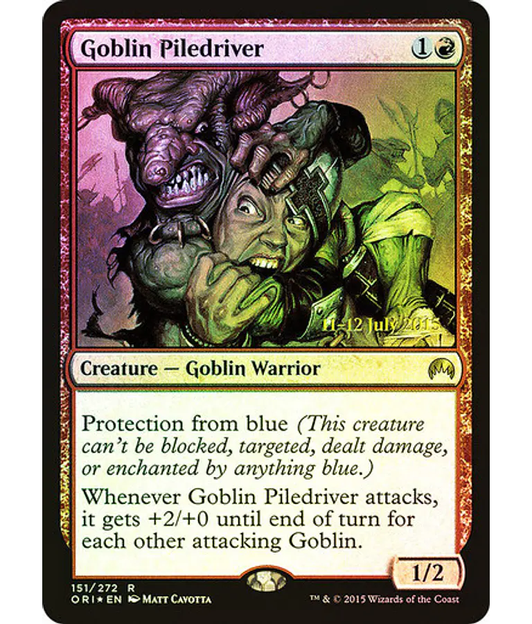 Goblin Piledriver (Prerelease Foil) - Promotional (español)