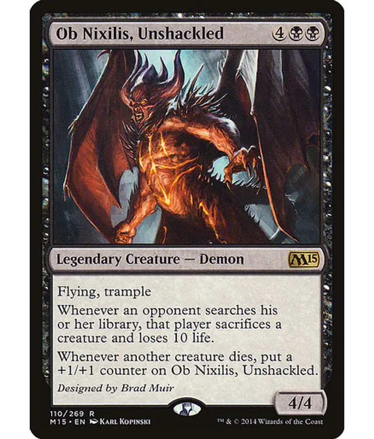Ob Nixilis, Unshackled - 2015 Core Set (español)