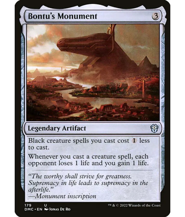 Bontu's Monument - Dominaria United Commander Decks (español)