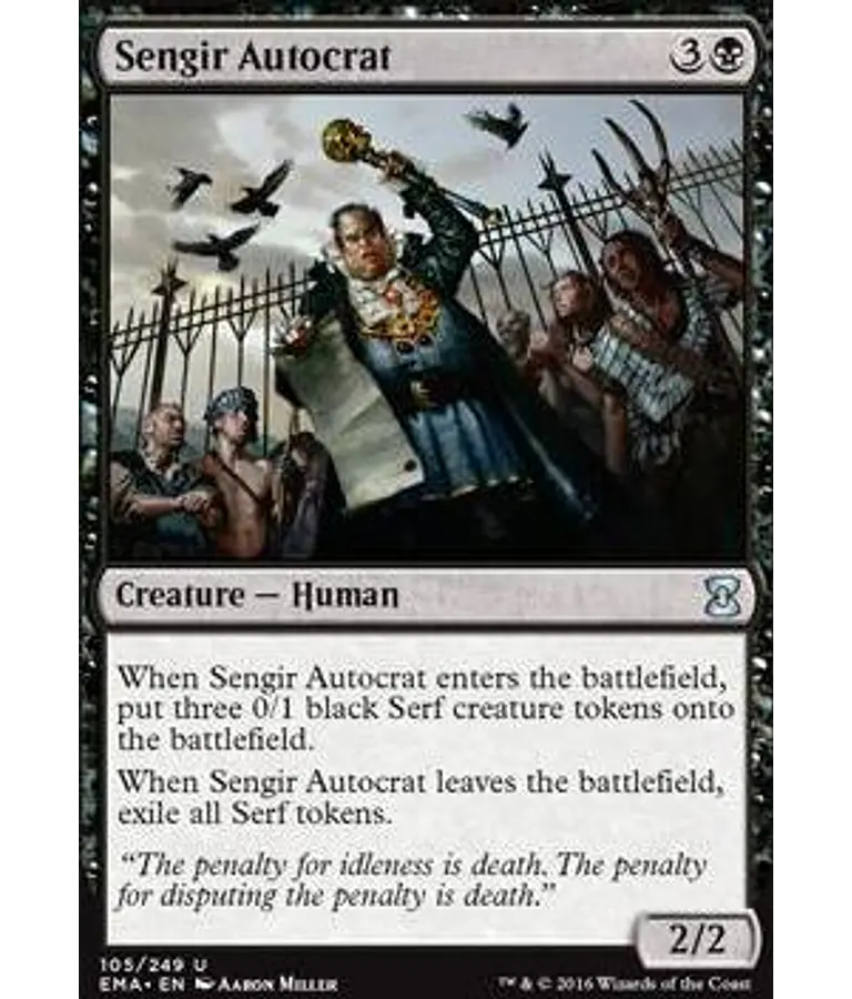 Autocrat - Eternal Masters: Sengir (inglés)