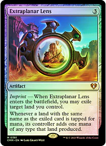 Extraplanar Lens - Commander Masters Foil (inglés)