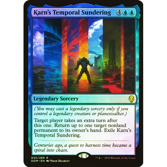 Karn's Temporal Sundering - Dominaria Foil (español)