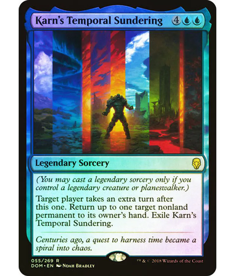 Karn's Temporal Sundering - Dominaria Foil (español)