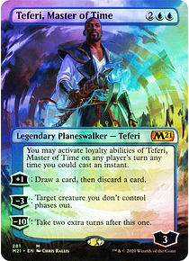 Teferi, Master of Time (Borderless) - Core Set 2021 Variants Foil (inglés)