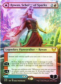 Rowan, Scholar of Sparks (Borderless) - Strixhaven: School of Mages Variants Foil (inglés)