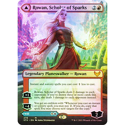 Rowan, Scholar of Sparks (Borderless) - Strixhaven: School of Mages Variants Foil (inglés)
