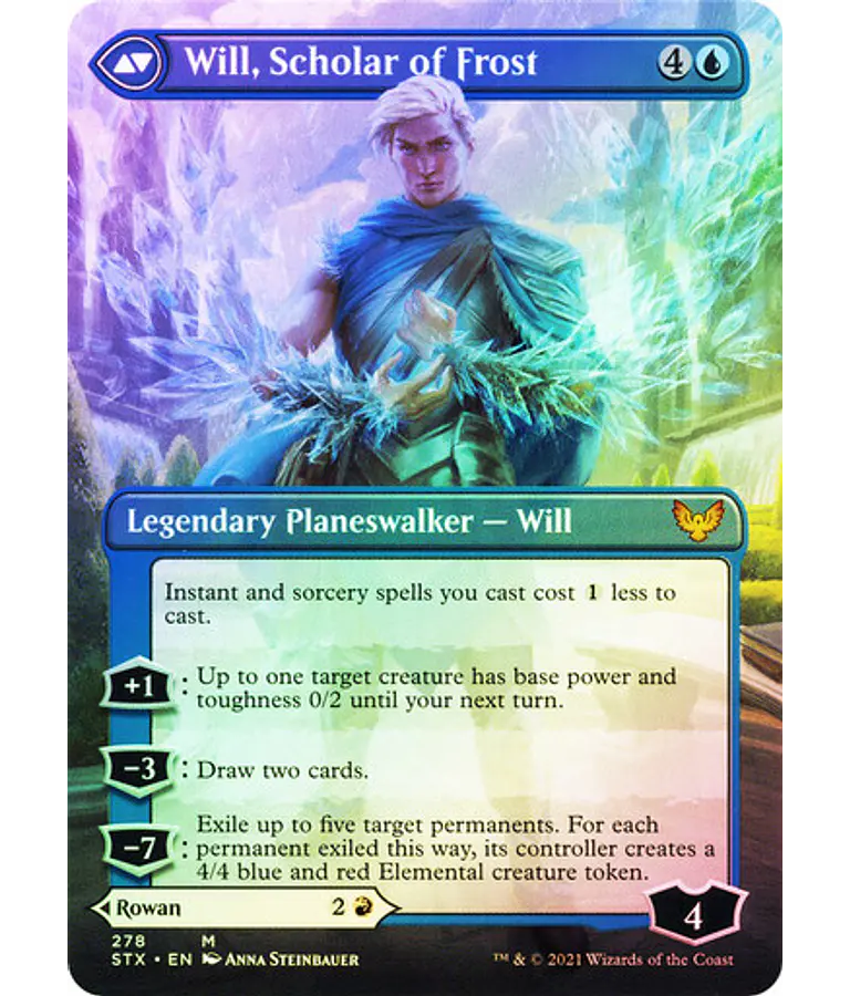 Rowan, Scholar of Sparks (Borderless) - Strixhaven: School of Mages Variants Foil (inglés)