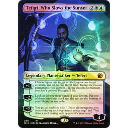 Teferi, Who Slows the Sunset (Borderless) - Innistrad: Midnight Hunt Variants Foil (inglés)