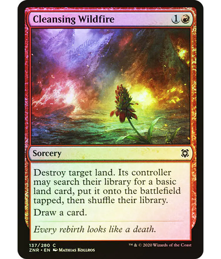 Cleansing Wildfire - Zendikar Rising Foil (inglés)