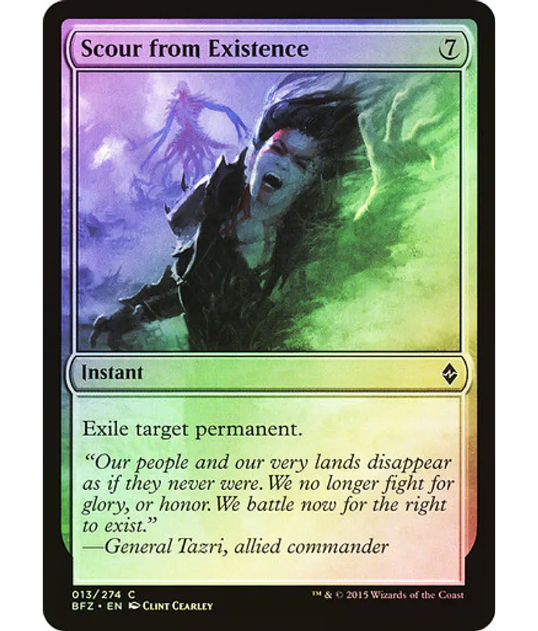 Scour from Existence - Battle for Zendikar Foil (español)