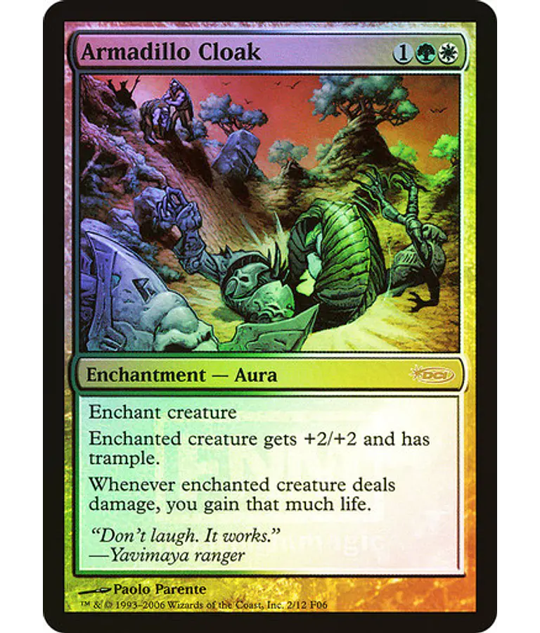 Armadillo Cloak (FNM Foil) - Promotional (inglés)