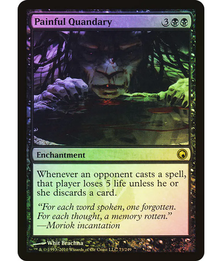 Painful Quandary - Scars of Mirrodin Foil (español)