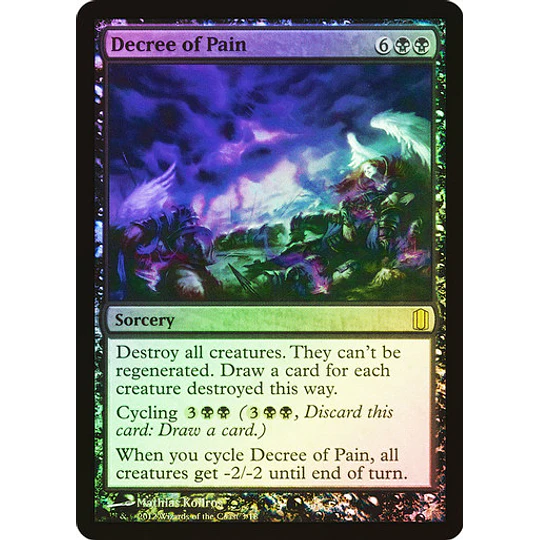Decree of Pain (Foil) - Commander's Arsenal (inglés)