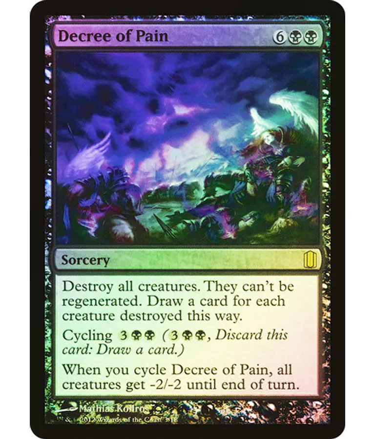 Decree of Pain (Foil) - Commander's Arsenal (inglés)