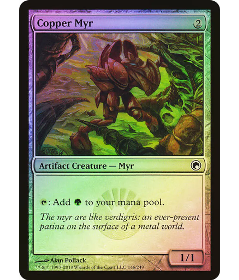 Copper Myr - Scars of Mirrodin Foil (español)